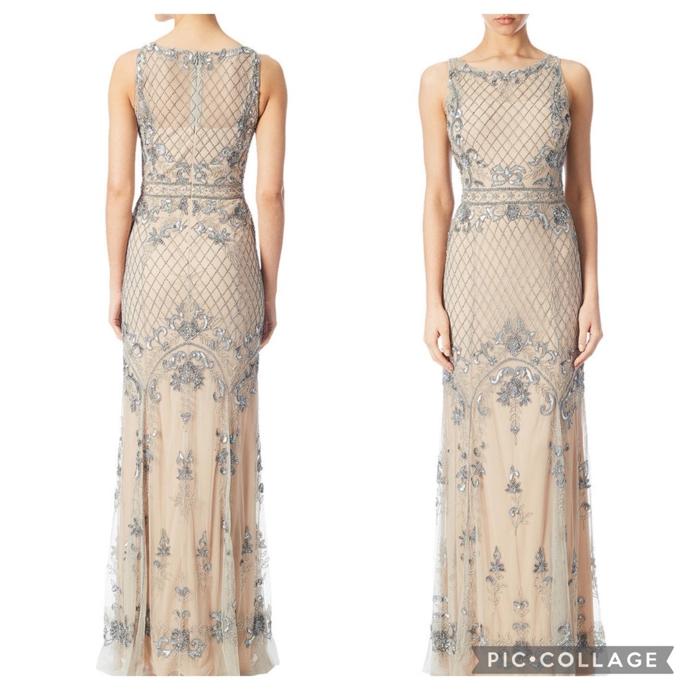 Adrianna Papell fully beaded gown - Picture 1 of 10